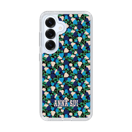 スリムプロテクションケース［ ANNA SUI - HEARTS VINE - BLUE ］