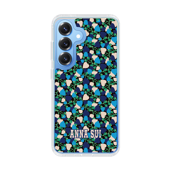 スリムプロテクションケース［ ANNA SUI - HEARTS VINE - BLUE ］