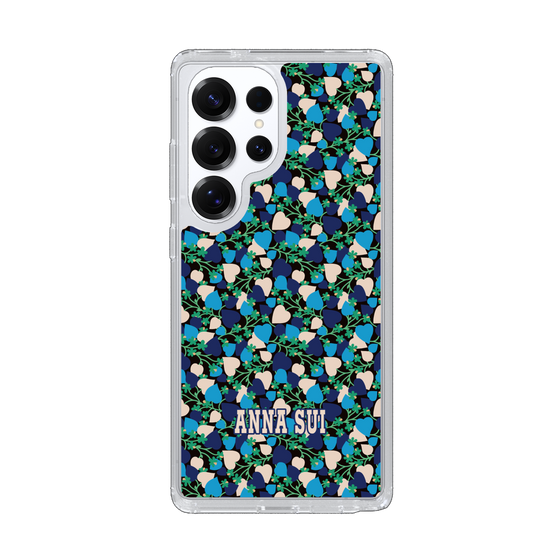 スリムプロテクションケース［ ANNA SUI - HEARTS VINE - BLUE ］