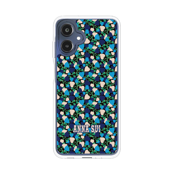 スリムプロテクションケース［ ANNA SUI - HEARTS VINE - BLUE ］