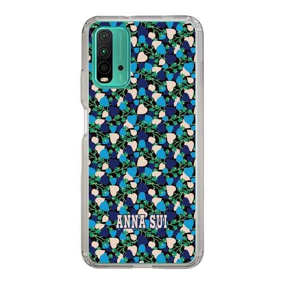 スリムプロテクションケース［ ANNA SUI - HEARTS VINE - BLUE ］