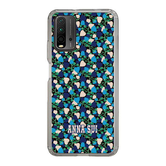 スリムプロテクションケース［ ANNA SUI - HEARTS VINE - BLUE ］