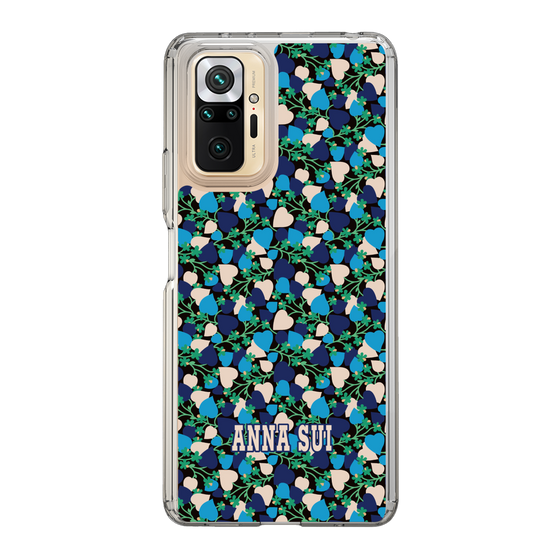 スリムプロテクションケース［ ANNA SUI - HEARTS VINE - BLUE ］