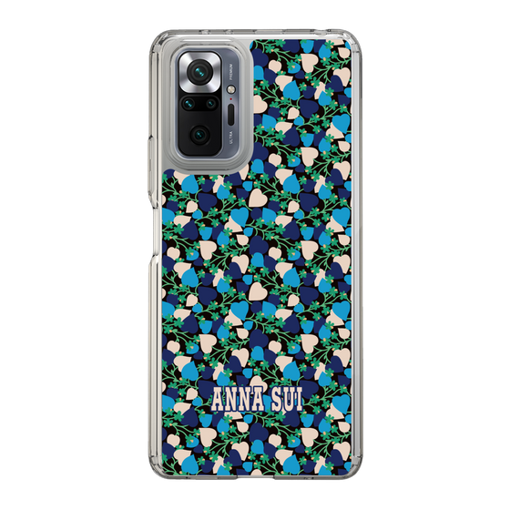 スリムプロテクションケース［ ANNA SUI - HEARTS VINE - BLUE ］