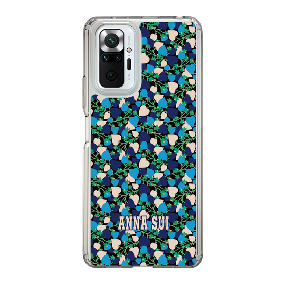 スリムプロテクションケース［ ANNA SUI - HEARTS VINE - BLUE ］