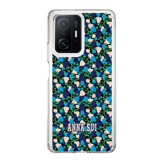 スリムプロテクションケース［ ANNA SUI - HEARTS VINE - BLUE ］