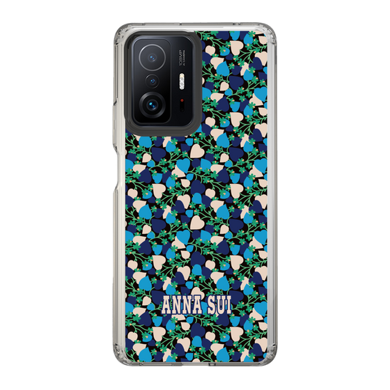 スリムプロテクションケース［ ANNA SUI - HEARTS VINE - BLUE ］