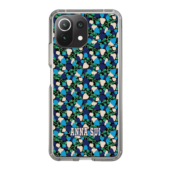 スリムプロテクションケース［ ANNA SUI - HEARTS VINE - BLUE ］