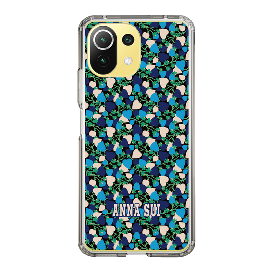 スリムプロテクションケース［ ANNA SUI - HEARTS VINE - BLUE ］