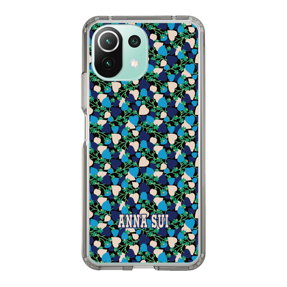 スリムプロテクションケース［ ANNA SUI - HEARTS VINE - BLUE ］
