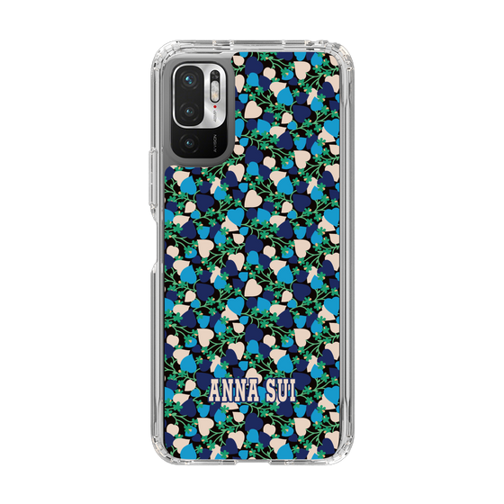 スリムプロテクションケース［ ANNA SUI - HEARTS VINE - BLUE ］