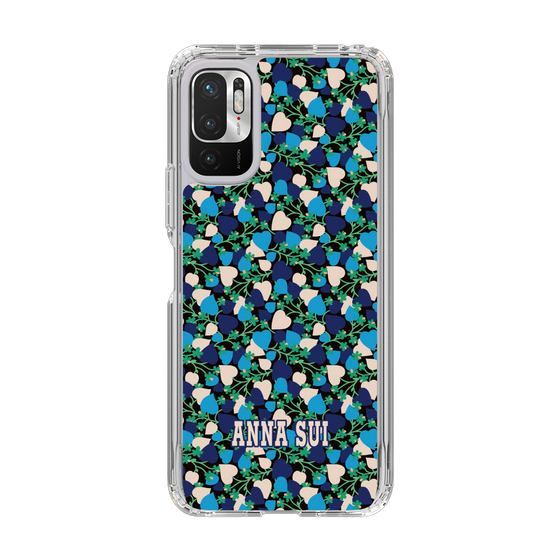 スリムプロテクションケース［ ANNA SUI - HEARTS VINE - BLUE ］