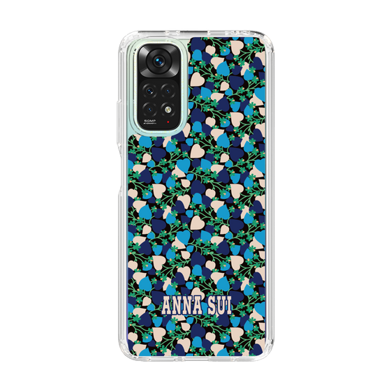 スリムプロテクションケース［ ANNA SUI - HEARTS VINE - BLUE ］
