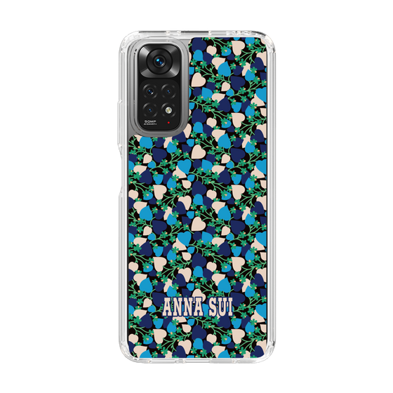 スリムプロテクションケース［ ANNA SUI - HEARTS VINE - BLUE ］