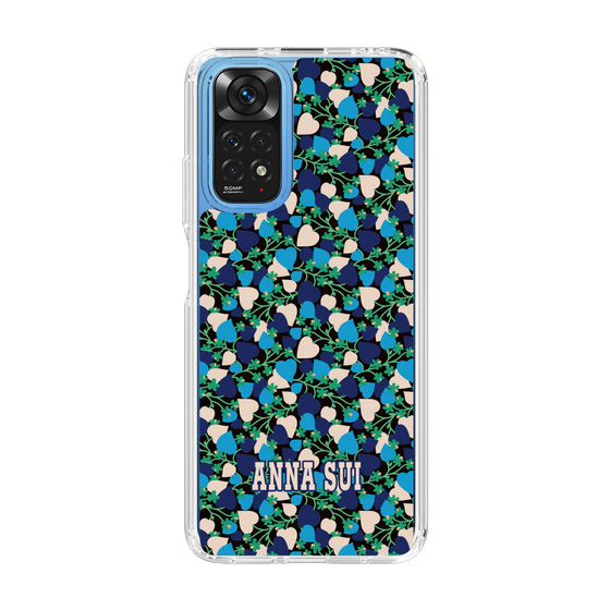 スリムプロテクションケース［ ANNA SUI - HEARTS VINE - BLUE ］