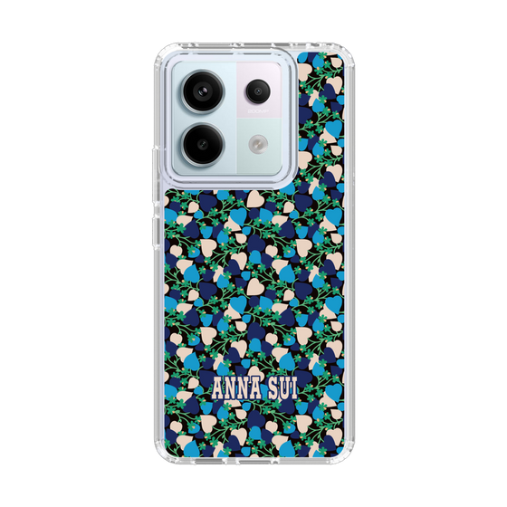 スリムプロテクションケース［ ANNA SUI - HEARTS VINE - BLUE ］