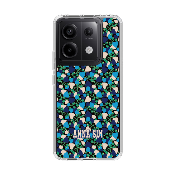 スリムプロテクションケース［ ANNA SUI - HEARTS VINE - BLUE ］