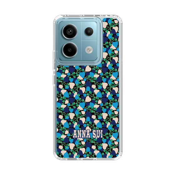 スリムプロテクションケース［ ANNA SUI - HEARTS VINE - BLUE ］