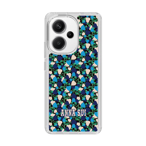 スリムプロテクションケース［ ANNA SUI - HEARTS VINE - BLUE ］