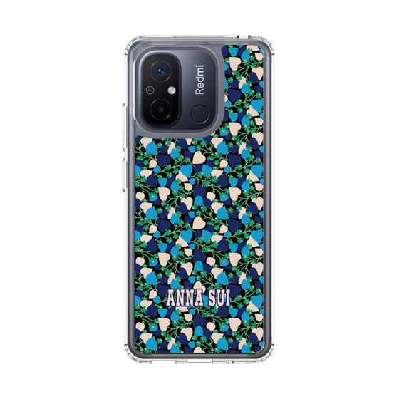 スリムプロテクションケース［ ANNA SUI - HEARTS VINE - BLUE ］