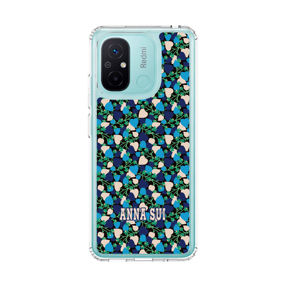 スリムプロテクションケース［ ANNA SUI - HEARTS VINE - BLUE ］