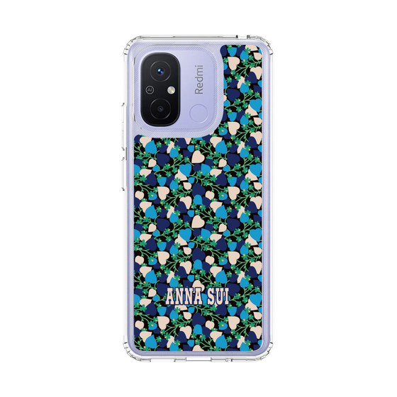 スリムプロテクションケース［ ANNA SUI - HEARTS VINE - BLUE ］