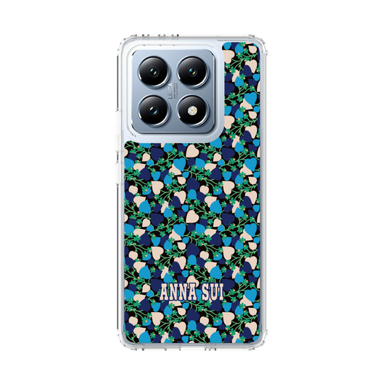 スリムプロテクションケース［ ANNA SUI - HEARTS VINE - BLUE ］