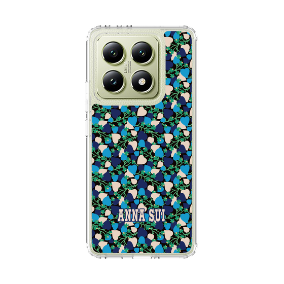 スリムプロテクションケース［ ANNA SUI - HEARTS VINE - BLUE ］