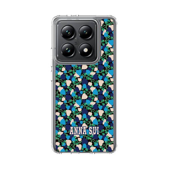 スリムプロテクションケース［ ANNA SUI - HEARTS VINE - BLUE ］