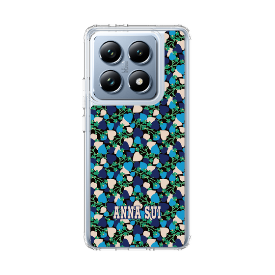 スリムプロテクションケース［ ANNA SUI - HEARTS VINE - BLUE ］
