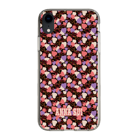 スリムプロテクションケース［ ANNA SUI - HEARTS VINE - PINK ］