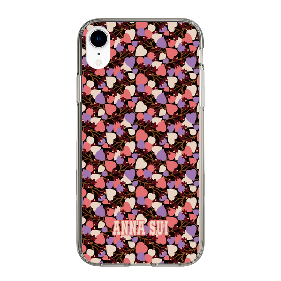 スリムプロテクションケース［ ANNA SUI - HEARTS VINE - PINK ］