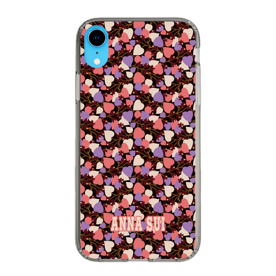 スリムプロテクションケース［ ANNA SUI - HEARTS VINE - PINK ］