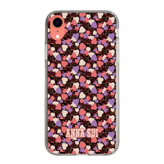 スリムプロテクションケース［ ANNA SUI - HEARTS VINE - PINK ］