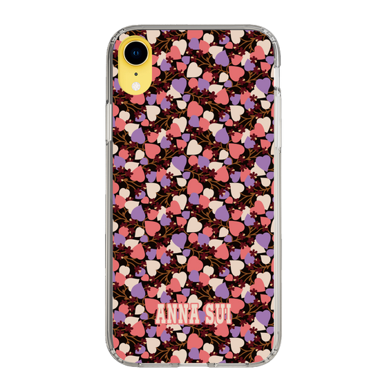 スリムプロテクションケース［ ANNA SUI - HEARTS VINE - PINK ］