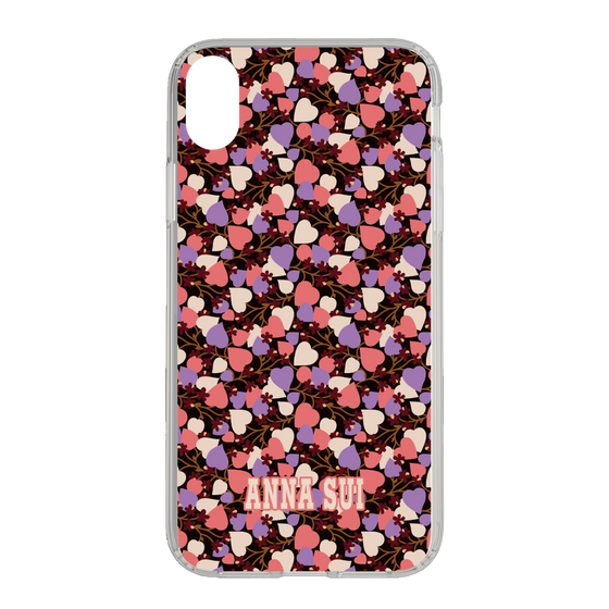 スリムプロテクションケース［ ANNA SUI - HEARTS VINE - PINK ］