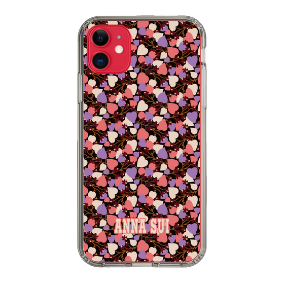 スリムプロテクションケース［ ANNA SUI - HEARTS VINE - PINK ］