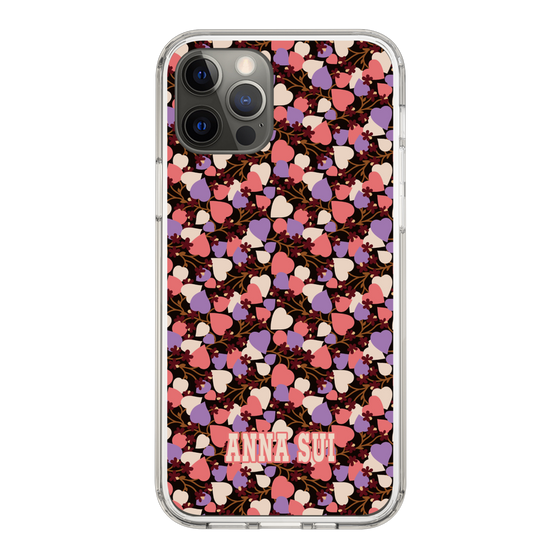 スリムプロテクションケース［ ANNA SUI - HEARTS VINE - PINK ］