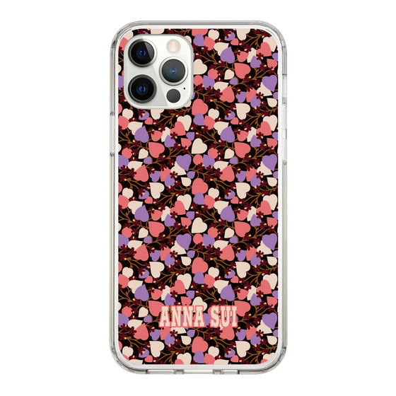 スリムプロテクションケース［ ANNA SUI - HEARTS VINE - PINK ］