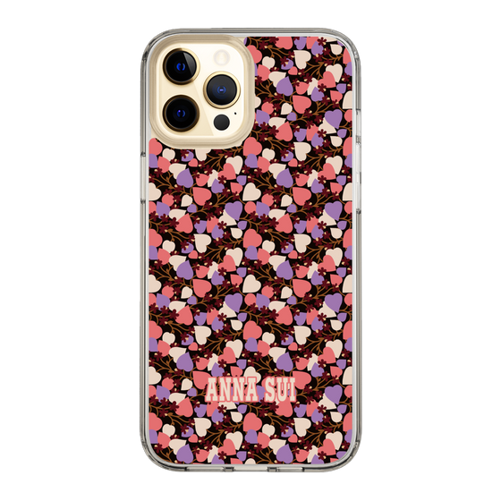 スリムプロテクションケース［ ANNA SUI - HEARTS VINE - PINK ］