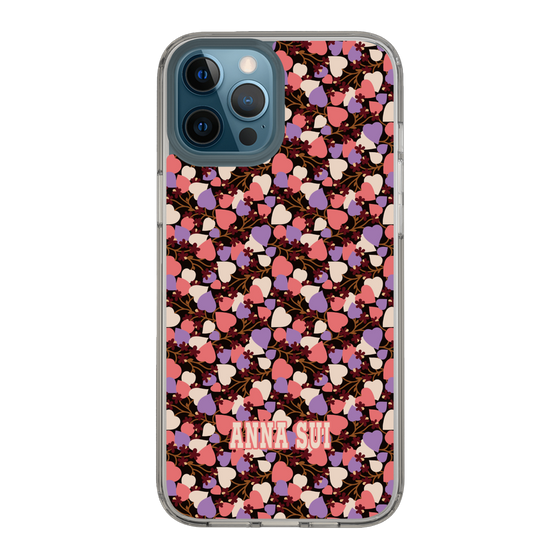 スリムプロテクションケース［ ANNA SUI - HEARTS VINE - PINK ］