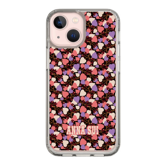 スリムプロテクションケース［ ANNA SUI - HEARTS VINE - PINK ］