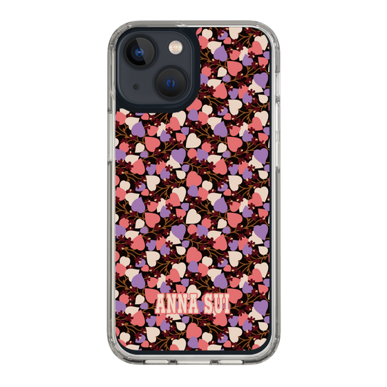 スリムプロテクションケース［ ANNA SUI - HEARTS VINE - PINK ］
