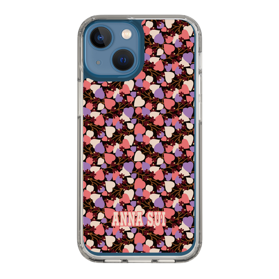 スリムプロテクションケース［ ANNA SUI - HEARTS VINE - PINK ］