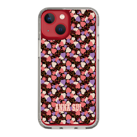 スリムプロテクションケース［ ANNA SUI - HEARTS VINE - PINK ］