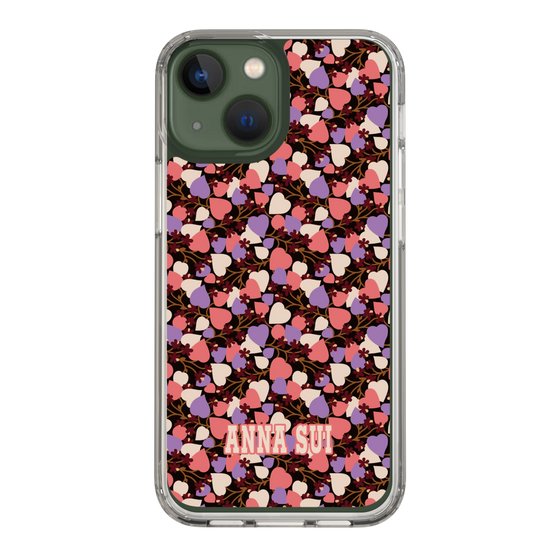 スリムプロテクションケース［ ANNA SUI - HEARTS VINE - PINK ］