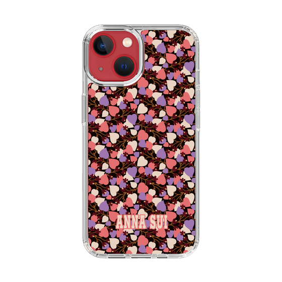 スリムプロテクションケース［ ANNA SUI - HEARTS VINE - PINK ］