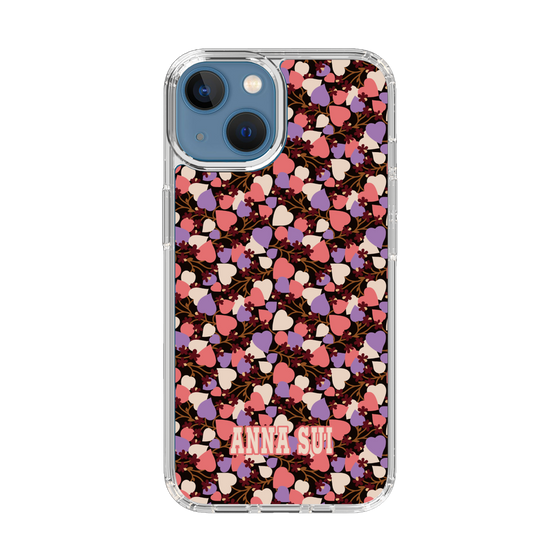 スリムプロテクションケース［ ANNA SUI - HEARTS VINE - PINK ］