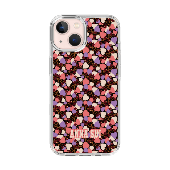 スリムプロテクションケース［ ANNA SUI - HEARTS VINE - PINK ］