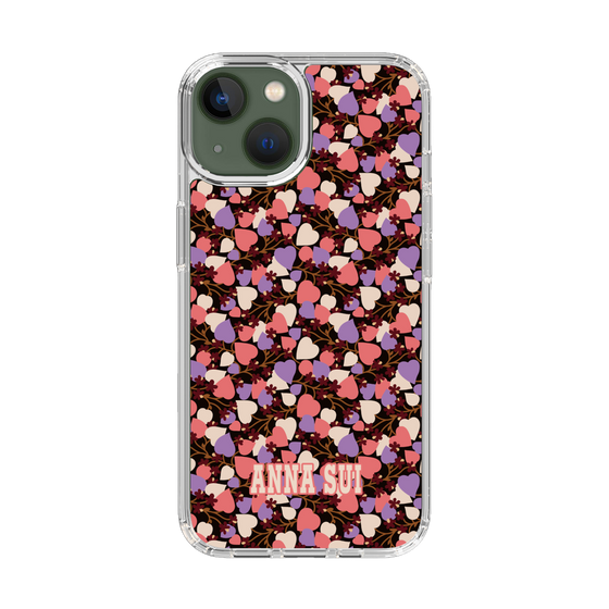 スリムプロテクションケース［ ANNA SUI - HEARTS VINE - PINK ］